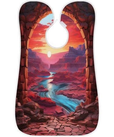 Buy Landscape Sunset Beard Bib Apron - Best Hair Catcher for Men | Father's Day & Christmas Gift for Dad & Husband - Buy Online on GoSupps.com