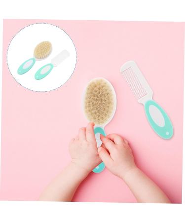 2pcs Baby Brush Set | Infant Hair Care Kit | Toddler Shampoo & Comb Set - Abs Green - Buy Online on GoSupps.com