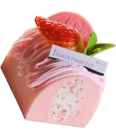 Vaguelly 4pcs Simulation Cake Model Household Products Pu Pink Food Play 6.5X6.5CMx4pcs 1 - Buy Online on GoSupps.com