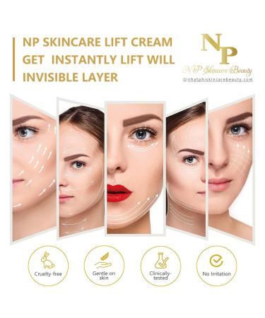 NP Skincare Instant Lift Cream - Vitamin C Argireline & Plant Stem Cells for Youthful Skin | Reduces Wrinkles Puffiness & Dark Circles - 50g - Buy Online on GoSupps.com