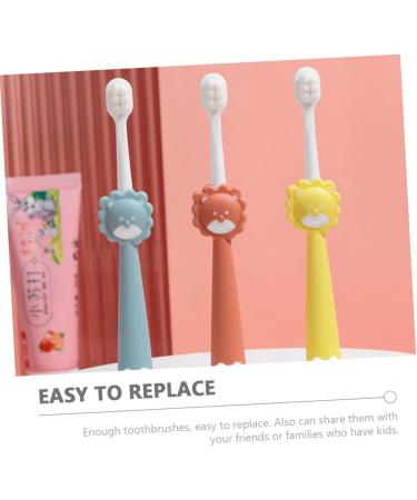 Beavorty 12 STK Wanmao Children's Toothbrush Set - Portable Animal Toothbrushes for Kids - Soft Fur Tooth Cleaning Brush (4 Colors) - Ideal for Baby & Children's Dental Care - Buy Online on GoSupps.com