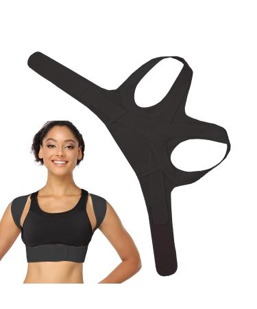 Spine Corrector - Adjustable Shoulder Brace for | Effective Back Corrector Braces for Women Men Black Large - Buy Online on GoSupps.com