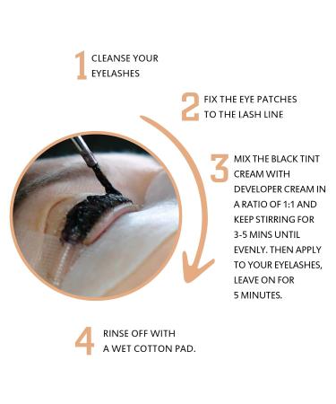 Lash Tint Eyelash Tint Kit - Professional Natural Black Color for Salon & Home Use | 30 Applications - Buy Online on GoSupps.com