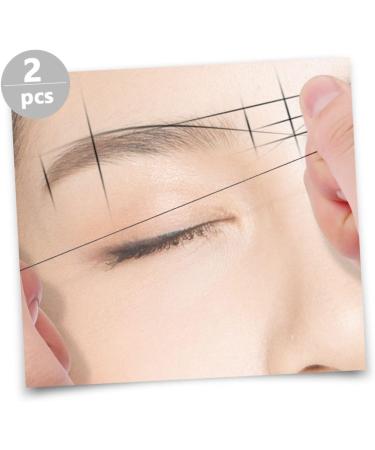 FRCOLOR 4 Pcs ink pattern embroidery thread ruler makeup tools eyebrow marking thread Microblading Ruler 1 count (Pack of 1) Brownx2pcs - Buy Online on GoSupps.com