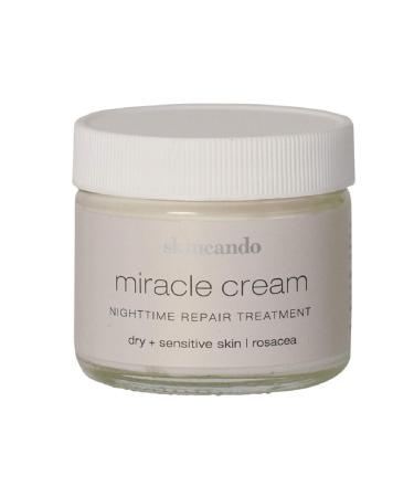 MIRACLE MOISTURIZER CREAM by Skincando 2 0z All Natural - Organic - Intensive Moisturizer Contains Organic Apricot Kernel Oil - Grapefruit Seed Extract Lavender Essential Oil Spearmint Oil