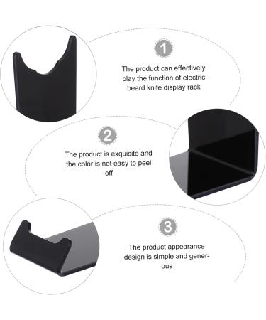 Minkissy Bearmstay Display Holder | Acrylic Razor Organizer for Electric Shavers | 11x8.5x4.5cm Black - Buy Online on GoSupps.com