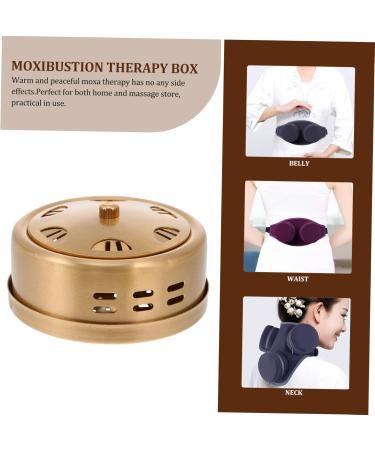 Portable Moxibustion Box - 1 Piece Copper Moxa Massager & Glass Burner - International Shipping - Buy Online on GoSupps.com