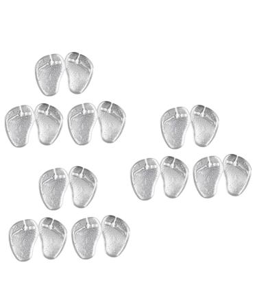 GLEAVI 9 Pairs Forefoot Slipper Pad Non Slip Sandal Insoles Front Palms Pads Toe Protectors for Shoes Anti-Slip Insoles Toe Pads Sandals Non-Slip Sandal Insoles Painless Gel Non-Slip Mat