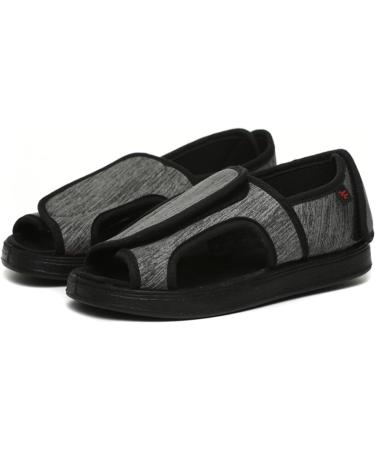 Yytcsjz Men s Diabetic Orthopedic Slippers - Adjustable Closure for Swollen Feet Arthritis Relief Comfortable Elderly Footwear - Ideal Health Gift (Size 8 Grey - Buy Online on GoSupps.com