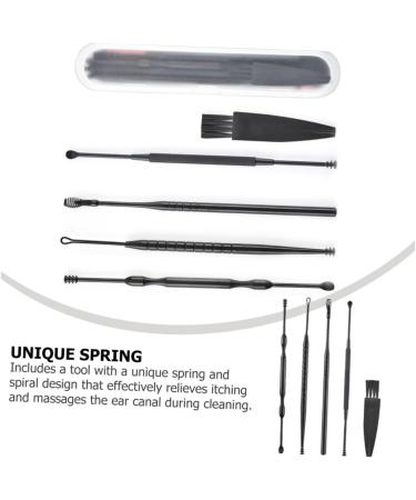 Baluue Ear Cleaner Set | Professional Ear Wax Removal Kit with Ear Wax Spoon and Visual Earpick Tool - Buy Online on GoSupps.com