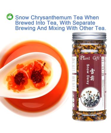 Buy Kunlun Snow Daisy Tea - Snow Chrysanthemum Herbal Tea for Low Blood Pressure & Weight Loss | 40g/1.4oz - Natural Chinese Flora - International Shipping Available - Buy Online on GoSupps.com