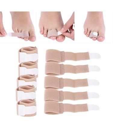 10pcs Toe Straighteners for Bent Toes Adjuster Corrector Thumb Toes Separator Bunion for Women