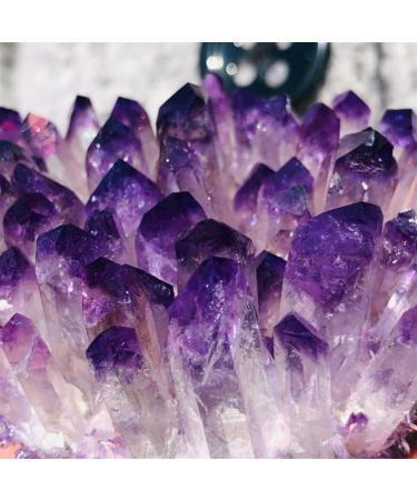 Natural Crystal 1PC Natural Crystal Cluster Amethyst Specimen Ore Purple QuartzStone Raw Crystals Home Power Stone Crystal dingchi FUZEGRDLI 300-400g - Buy Online on GoSupps.com