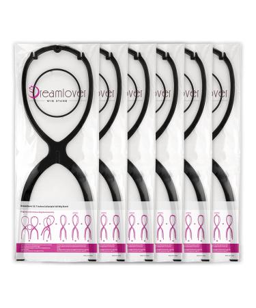 Dreamlover Wig Stand 6 Pack 19.7 Inch - Black (Pack of 6) - Buy Online on GoSupps.com