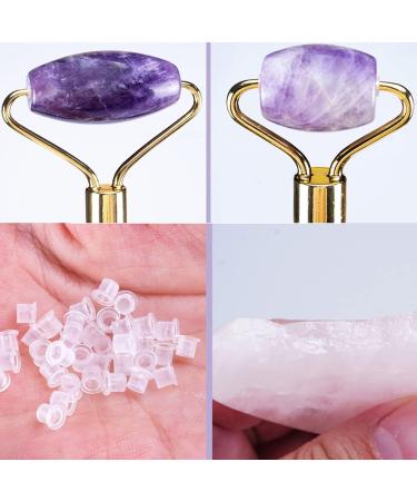 Amethyst Gua Sha & Face Roller Set | Beauty Tools for Massage & Eye Care | Self-Care Essentials - Buy Online on GoSupps.com