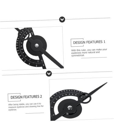 DRESSOOS Ruler Line Horizontal Measuring Measure Auxiliary Tool Shaper Shaping Eyebrow Premium Professional - Buy Online on GoSupps.com