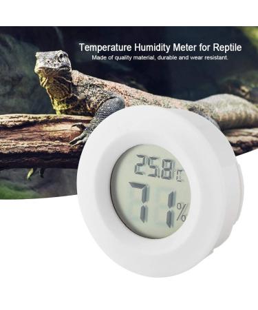 Mini Digital Hygrometer Thermometer - Indoor Temperature Monitor for Reptiles | Large LCD & Backlight - White - Buy Online on GoSupps.com
