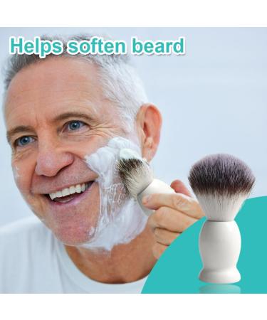 Buy NHPY 1 Article Shaving Brush - Men's Razor Brush for Beard & Facial Hair Cleaning - White Foam Tool - Buy Online on GoSupps.com