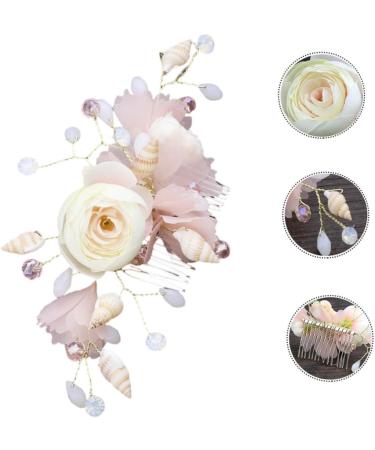 Beatifufu Bridal Hair Comb Wedding Flower Hair Comb Wedding Hair Comb Wedding Headdress Flower Bride Hair Comb Floral Hair Comb Flower Hair Side Comb Bridal Hair Accessories Hair Insert Comb - Buy Online on GoSupps.com