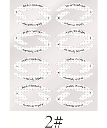 Europe And America's New Eye Shadow/Eyeliner Makeup Template Sticker Eyebrow Stencils Eye Stencils For Makeup 24PC - Buy Online on GoSupps.com