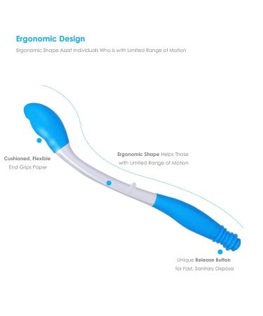 Ruiqas Toilet Aid - Foldable Long Handle Wiper for Comfort & Independence | Ideal for Disabled & Seniors - International Shipping Available - Buy Online on GoSupps.com