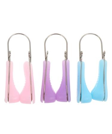 TOPBATHY 3 pi ces Pince Nez Silicone pour Redressement et Lifting Clips de Beaut Visage pour Modelage et Rehaussement Du Nez