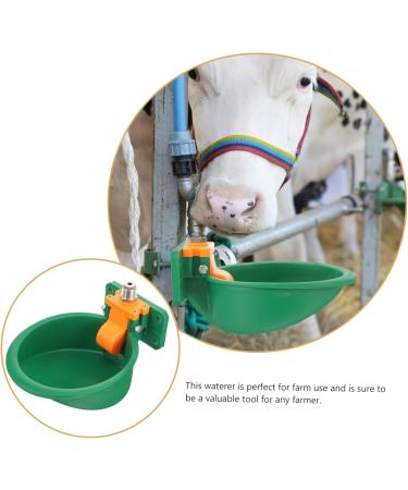 Beavorty Farmhouse Plastic Dispenser Livestock Drinking Feeder Bowl Animals Waterer Automatic - Buy Online on GoSupps.com