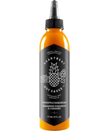 Heartbeat Hot Sauce - Pineapple Habanero 177ml - Small Batch & Handmade Vegan Preservative Free Featured on Hot Ones Season 10 (3 Bottles) 177 ml (Pack of 3) - Buy Online on GoSupps.com