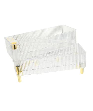 Box Portable Refrigerator Portable Drawers Egg Filler Flats Plastic Eggs Holder Egg re-usable Transparent 26.5X16X10CM