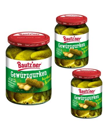 Bautz'ner Lot of 3 spiced cucumbers 700 g