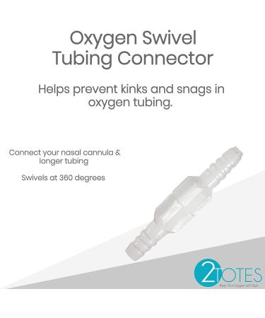 5 Pack Oxygen Tubing Swivel Connectors for Tangle-Free Oxygen Tubing - Buy Online on GoSupps.com