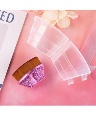 Flat Top Kabuki Foundation Makeup Brush - Rose Red | Flawless Liquid & Cream Cosmetic Applicator with Protective Cover - Buy Online on GoSupps.com