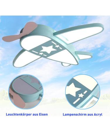 BOKALAKA Aeroplane Ceiling Light | LED Cartoon Lamp for Kids | 91W Colorful Ceiling Light for Bedroom & Living Room - Buy Online on GoSupps.com