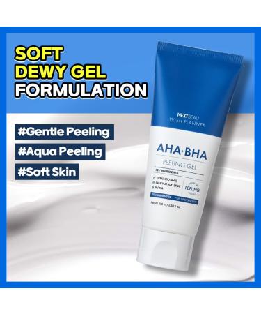Buy Wish Planner AHA/BHA Peeling Gel 100ml - Daily Exfoliating & Moist Peeling Gel for Radiant Skin - Buy Online on GoSupps.com