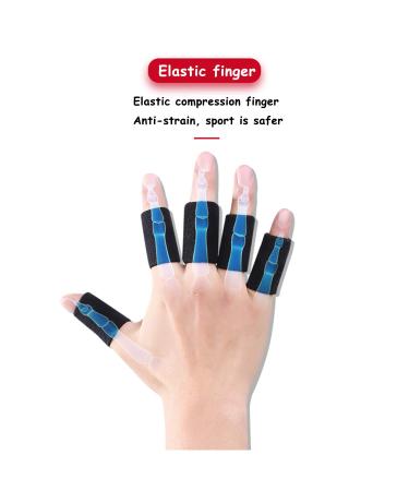 ONTYZZ 10Pcs Finger Protector Sleeve Elastic Compression Finger Protector Sports Protective Gear Braces Band Wraps Finger Sleeve Support Basketball Sports Aid Arthritis - Buy Online on GoSupps.com