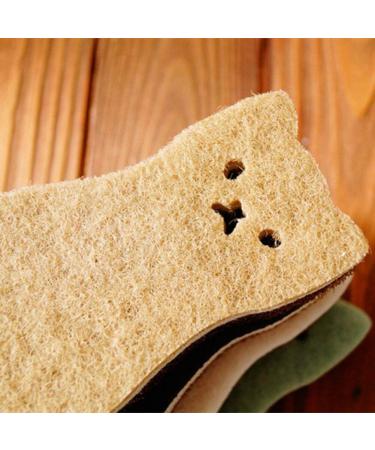 4pcs/set Cute Cat Shape Sponge Scouring Pads Dish Washing High-density Sponge Foam Soap Kitchen Supplies - Buy Online on GoSupps.com