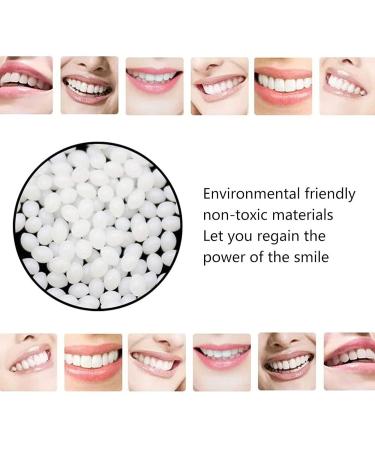 Snap-On Veneers Teeth Kit - Solid False Teeth for Missing Denture Gaps - Temporary, Confidence-Boosting Solution with Tooth Adhesive - Includes Travel Brush Holder Cup - White, One Size - Buy Online on GoSupps.com