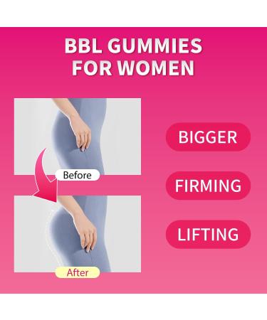 Frcola Booty Gummies for Women BBL Gummies with Herbal Blend Strawberry Flavor Vegan 60 Counts - Buy Online on GoSupps.com
