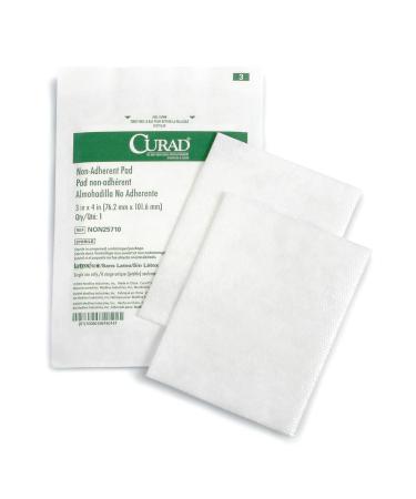 Curad Sterile Non-Adherent Pads (Pack of 100) - Gentle Wound Dressing with No Sticking - Buy Online on GoSupps.com