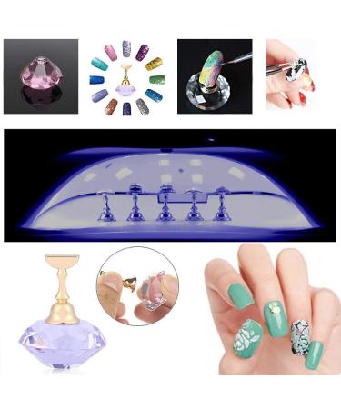 Kalolary Nail Tip Stand Holders with 102Pcs Adhesive Putty Clay - Nail Art Display Tools Set - Buy Online on GoSupps.com