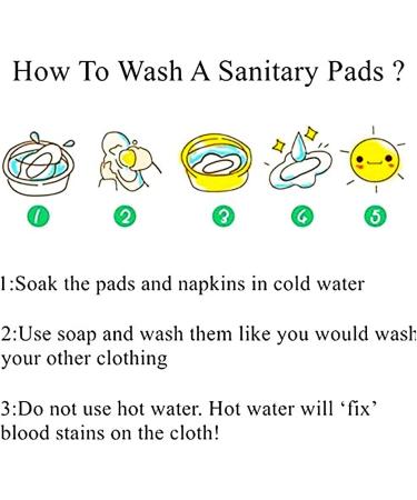 Reusable Menstrual Pads Set for Heavy Flow - Breathable Mesh Surface, Washable Overnight Cloth Pads with Wet Bag - Large Sanitary Pads with Wings for Women - Buy Online on GoSupps.com
