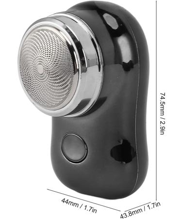 Mini Beard Clippers Type C Rechargeable One Button Operation Low Noise Mini Beard Trimmer Long Battery Life for Car (Black) - Buy Online on GoSupps.com