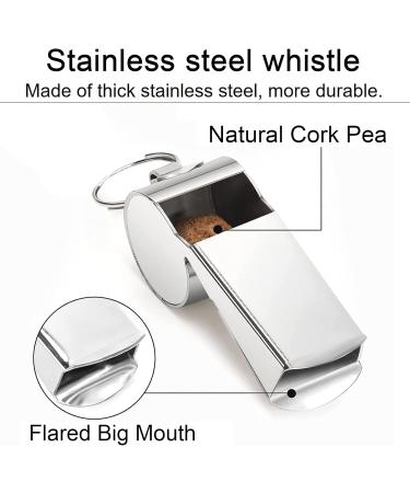Olakin Stainless Steel Trill Whistle with Removable Buckle - Perfect for Trainers Referees & Civil Servants | International Shipping Available - Buy Online on GoSupps.com