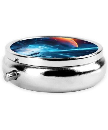 Buy Science Fiction Futureround Pill Box | 3 Compartment Travel Organizer - Portable & Durable - Buy Online on GoSupps.com