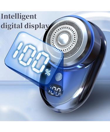 Portable Men's Shaver - Travel Washable Digital Display Dual Shaving Ideal Gift for Home & Travel (Black - Buy Online on GoSupps.com