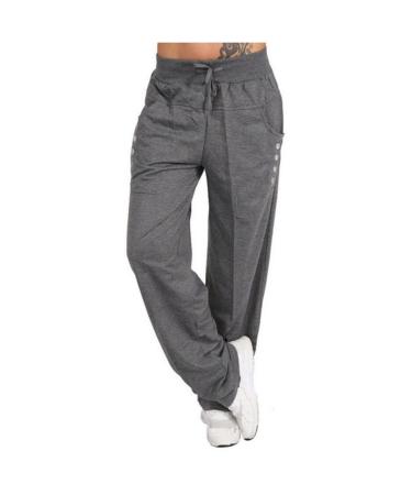 Sport Pants for Women Running Jogger Causal Exercise Cycling Sweatpants Comfy Cuffed Trouser Tracksuit Bottoms Lounge Wear XXL 5212-djufh-4-darkgray