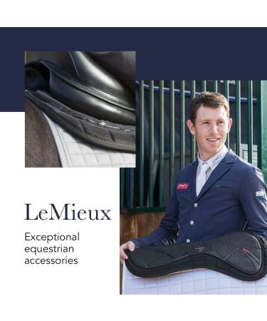 LeMieux Half Saddle Pad - Large ProSorb Black - Equestrian Horse Riding Equipment - Buy Online on GoSupps.com