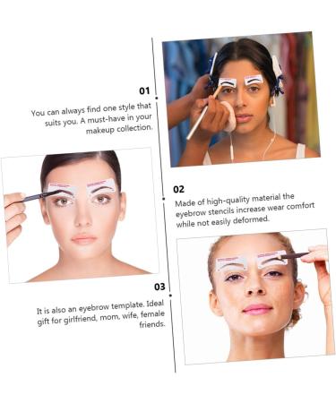 FOMIYES 480 Pcs Eyebrow Stickers Handheld Eyebrow Stencil Lash Tools Disposable Eyebrow Template Make up Set 1 count (Pack of 1) Whitex5pcs - Buy Online on GoSupps.com
