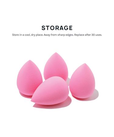 AOA Studio Collection 6-Piece Latex-Free Makeup Sponge Set for Powder, Cream, and Liquid - Super Soft Beauty Blender Set - Buy Online on GoSupps.com