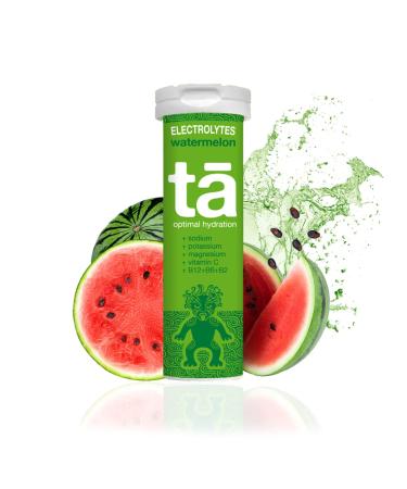 TA Energy - Tube of 12 Tablets - Hydration Tablets - Mineral Salts - Vitamins - Low Calorie - Reduces Cramps - Made in France (Pasteco)